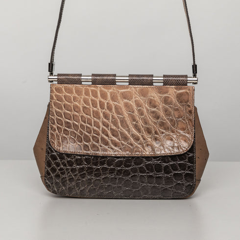 DUALE Singola <br> Grigio Fango Alligatore, Lucertola