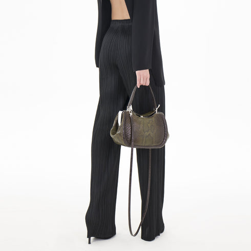 AURA<br> Khaki Python, Alligator and Ostrich