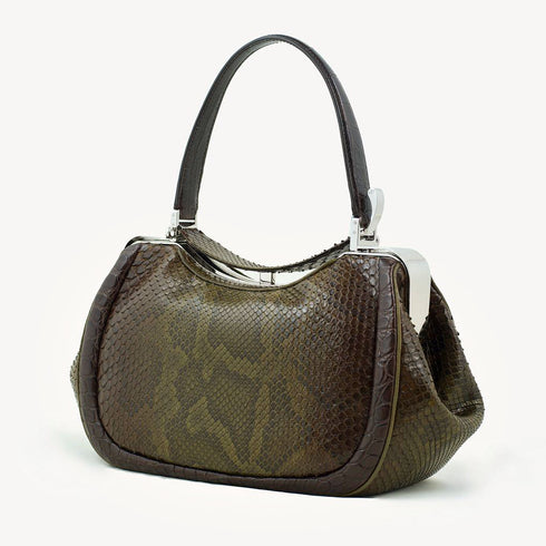 AURA<br> Khaki Python, Alligator and Ostrich