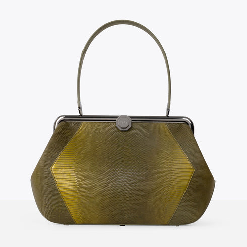 LUNA<br>Lucertola Oliva Sfumata